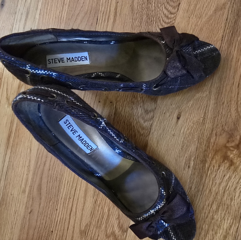 Steve Madden Plaid Open Toed Heel - image 1